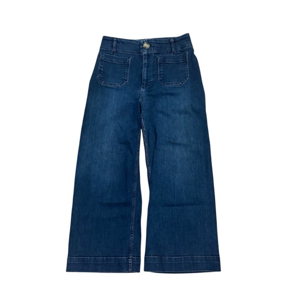 ANTHROPOLOGIE Pilcro The Skipper Wide Leg Cropped Jeans - Picture 3 of 5